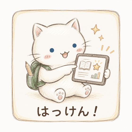 資料を見る白猫